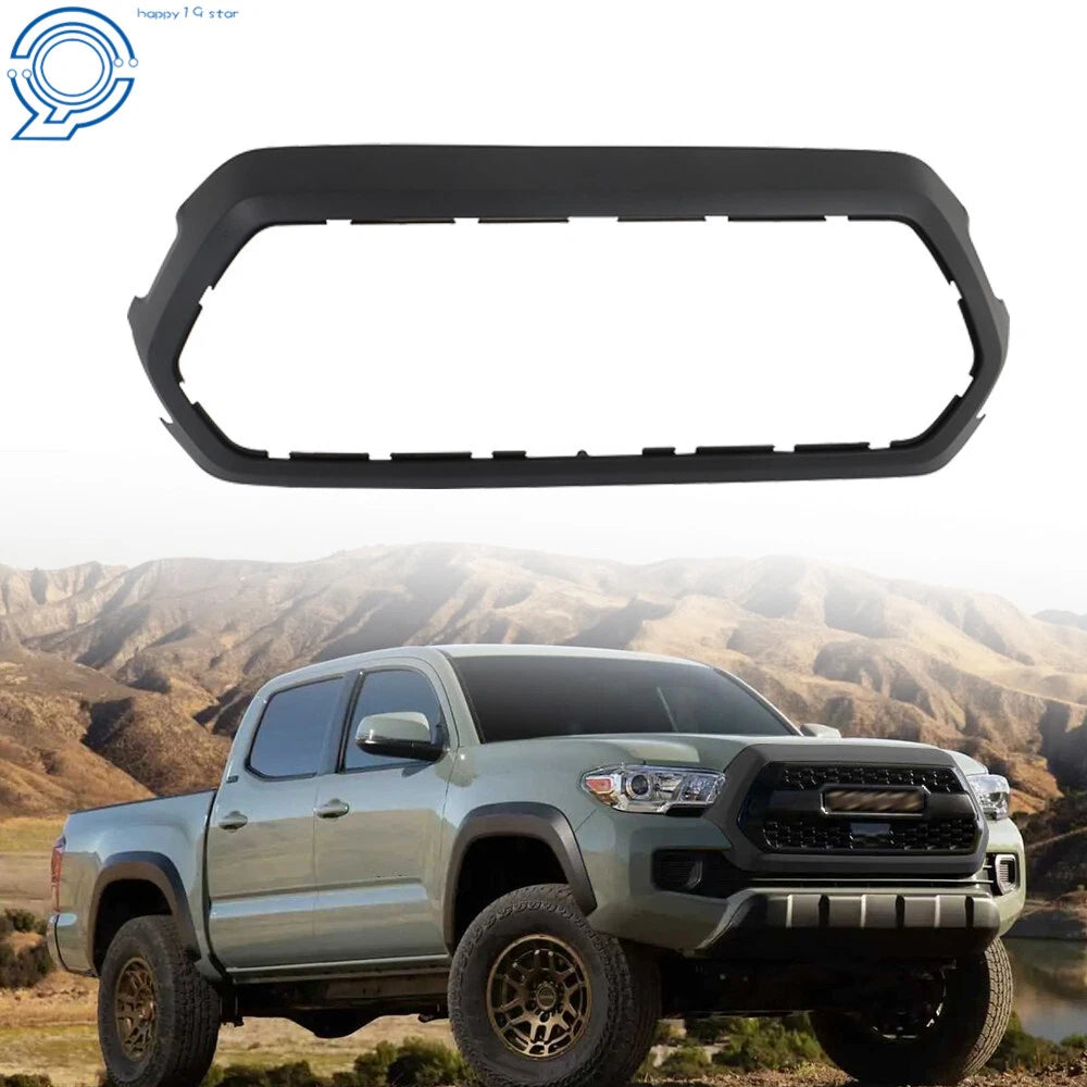 Front Upper Grille Surround for Toyota Tacoma (2016–2022) Matte Black