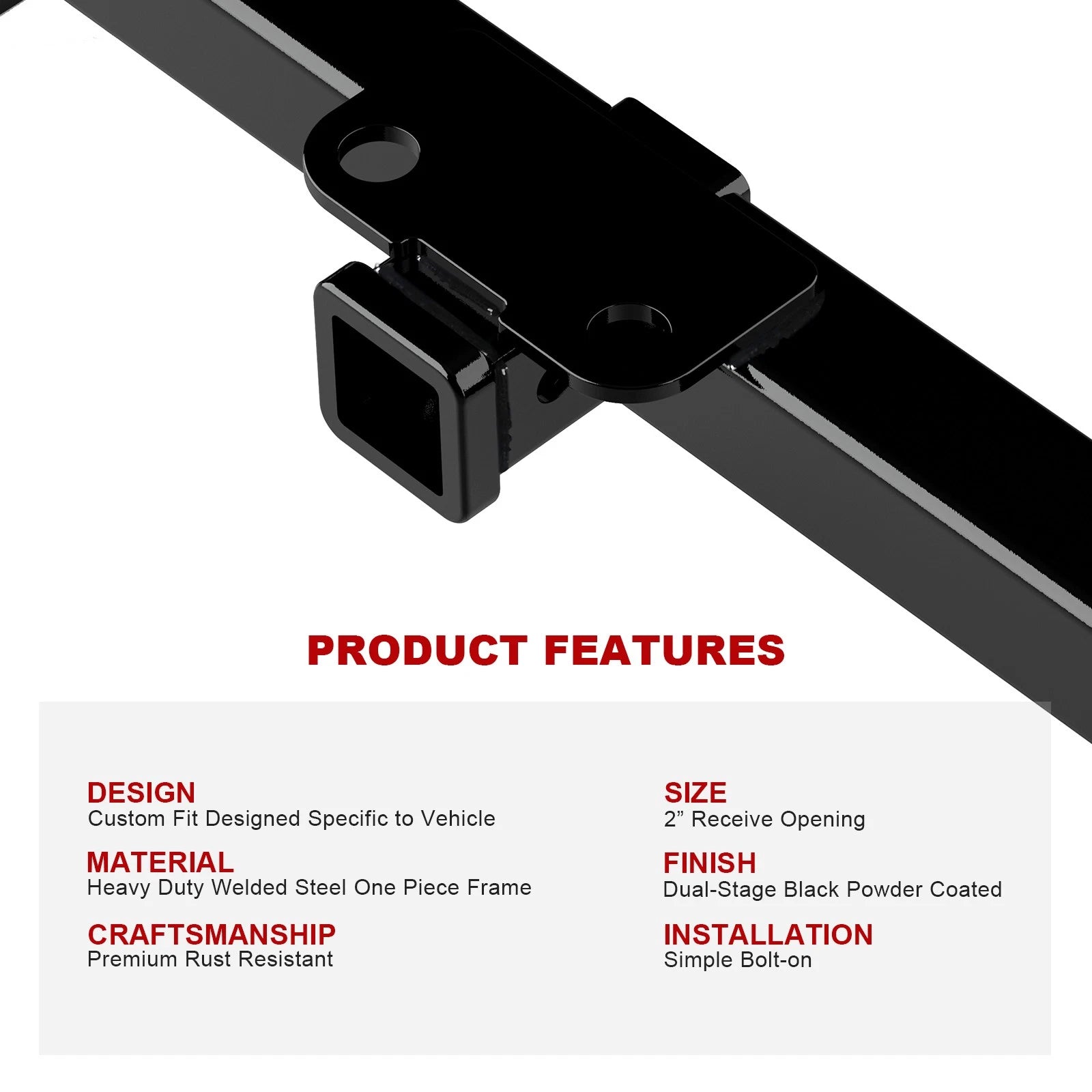 2 Inch Trailer Towing Hitch for Subaru Ascent (2019-2026)