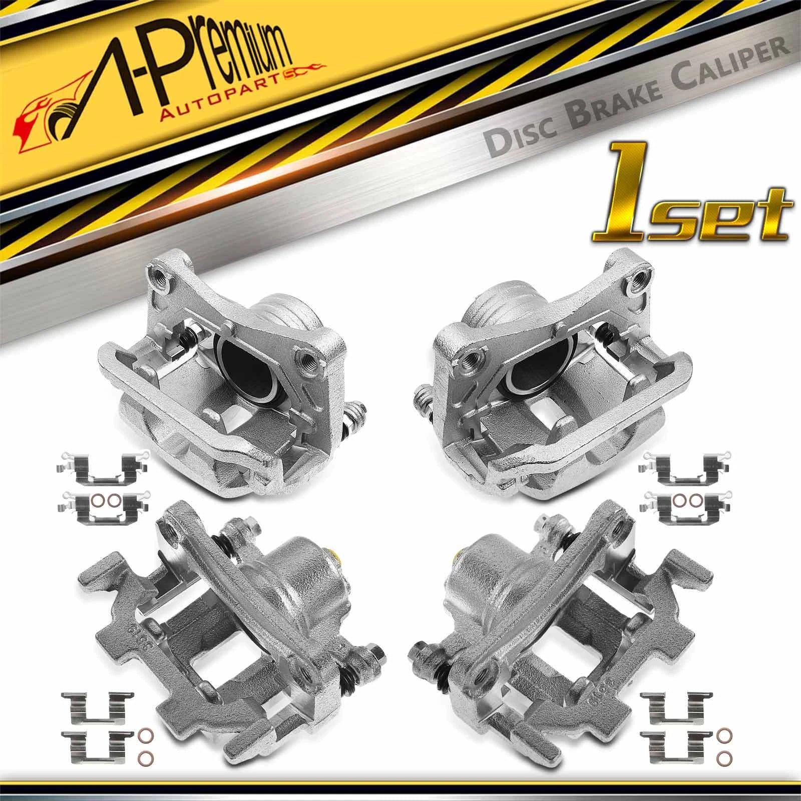 Set of 4 Brake Calipers with Bracket for Nissan Murano (2009–2012)