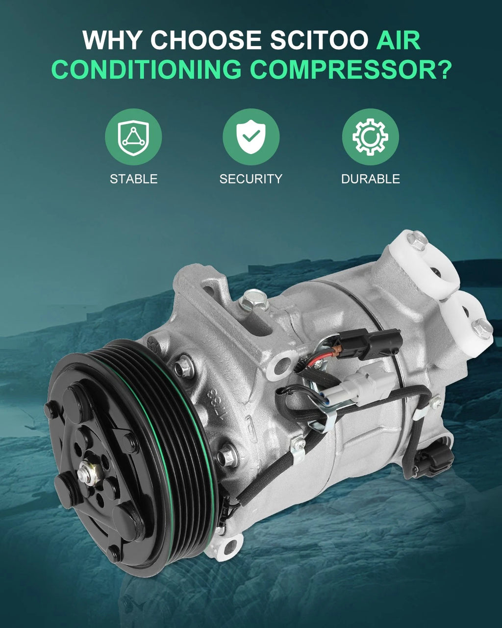 A/C Compressor CO 29072C for Nissan Sentra Tsuru (2013–2019)