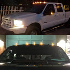 5X Amber LED Roof Cab Marker Lights for Ford E-150 E-250 E-350 E-450 (1999–2016)