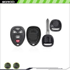Remote Car Fob + Key for Chevrolet Malibu (2004–2008) KOBGT04A