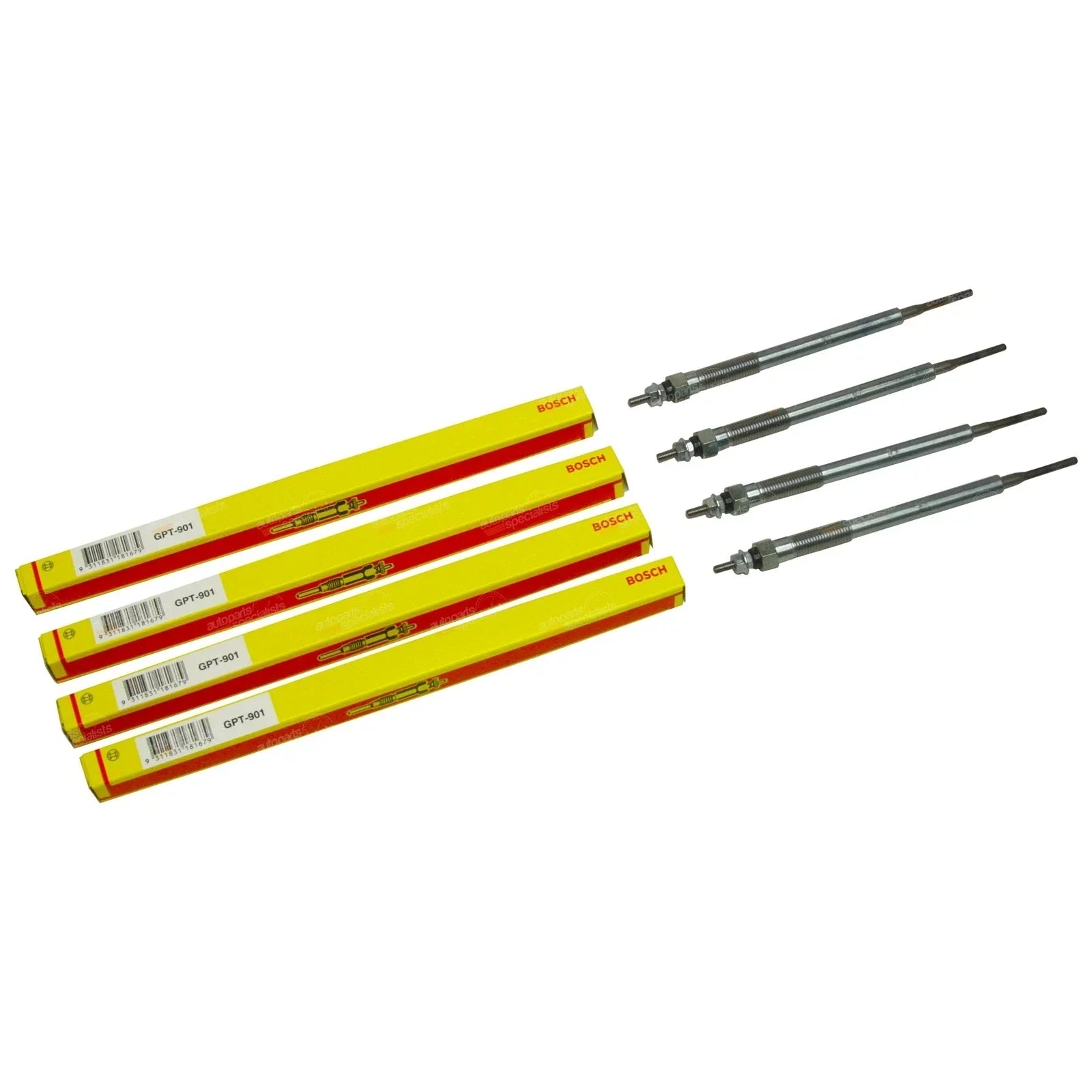 Set of 4 Diesel Glow Plugs for Prado KDJ120 KDJ150 1KD-FTV (2006–2014)