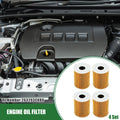 Set of 4 Engine Oil Filters for Kia Telluride (2020–2023) No. 263203CKB0