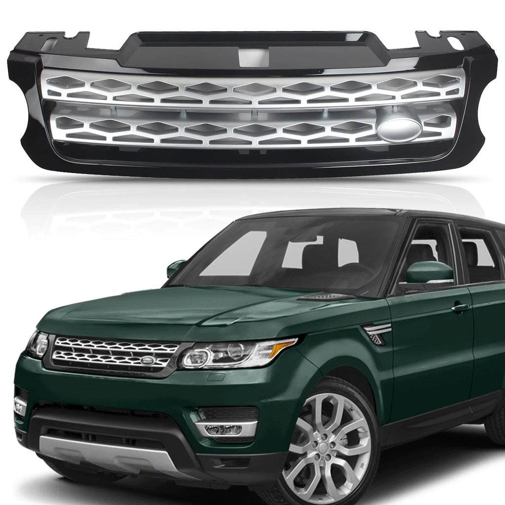 Mesh Center Grille for Range Rover Sport (2014–2017) Black & Silver