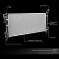 Aluminum Core Radiator DPI 2710 for Grand Prix, Impala, LaCrosse (2004–2009)
