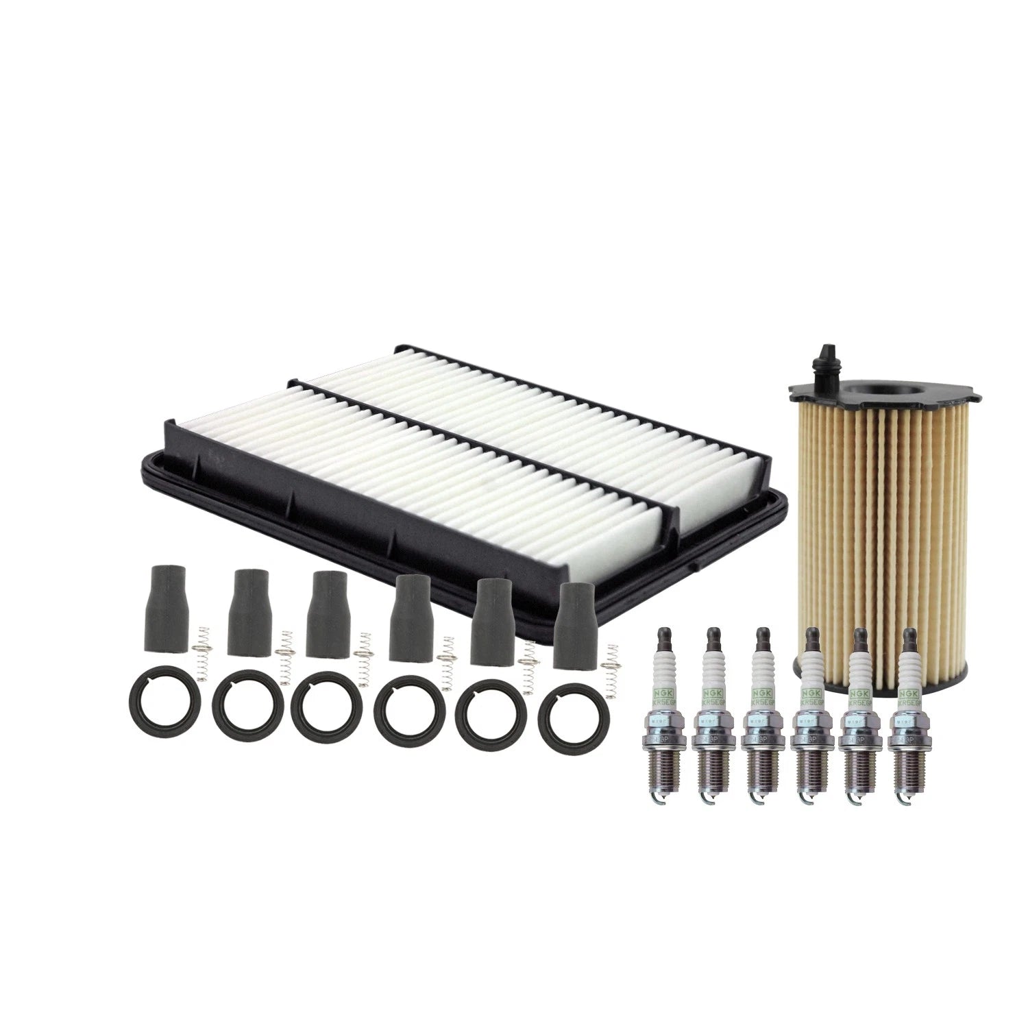 Tune Up Kit with 6 NGK Spark Plugs & Coil Boots for Kia Sedona (2006–2014)