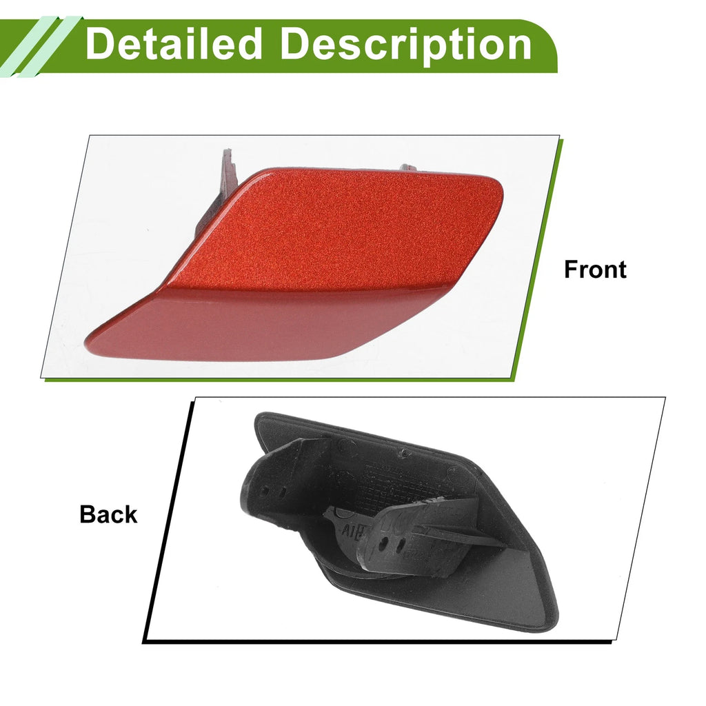 Front Left Washer Nozzle Cover Cap No. 51118067969 for BMW 320i (2013–2018) Red