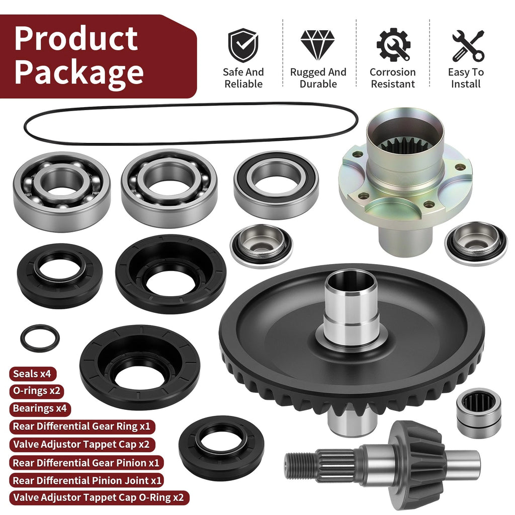 Rear Differential Gear Ring Pinion Joint Kit for Honda Rincon 650 FA/FGA (2003–2005)