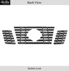 Chrome Wide Rivet Billet Grille Insert for Nissan Frontier (2009-2021)