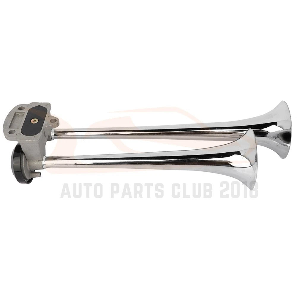 Dual Trumpet Train Horn Kit for Car Truck Boat with Air Compressors