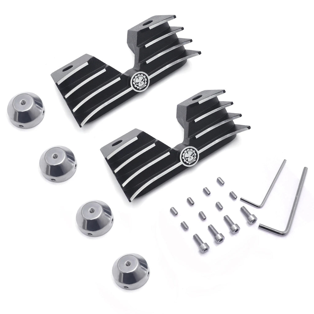 Finned Headbolt Bridge Spark Plug Cover for Harley Sportster XL 1200 883 (2004–2023)