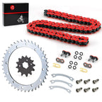 O-Ring Drive Chain 520 Set of 2 Front 13T Rear 40T Sprocket for Yamaha Warrior (1996–2004)