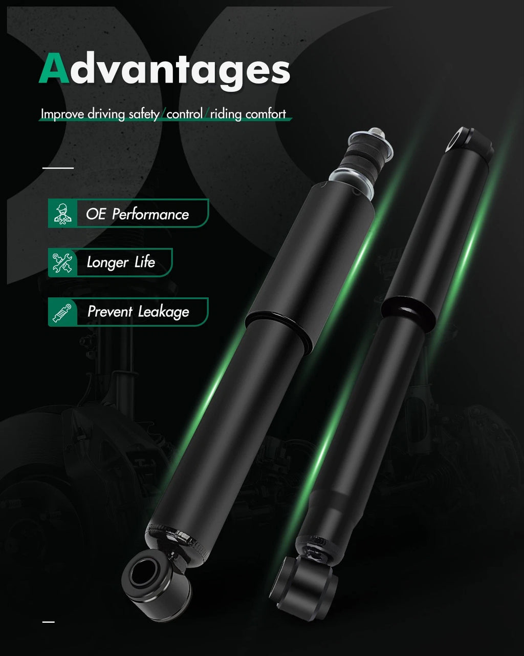 Set of 4 Front Rear Shocks Struts for Toyota Pickup 1986–1995, 4Runner 1984–1989
