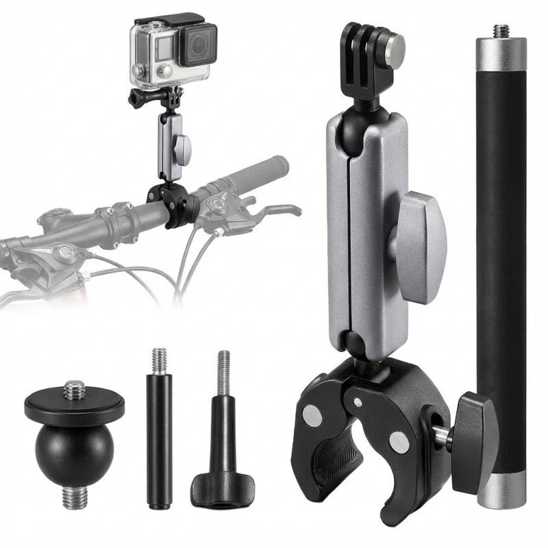 Camera Mount for Motorcycle Bicycle Boat Guardrail