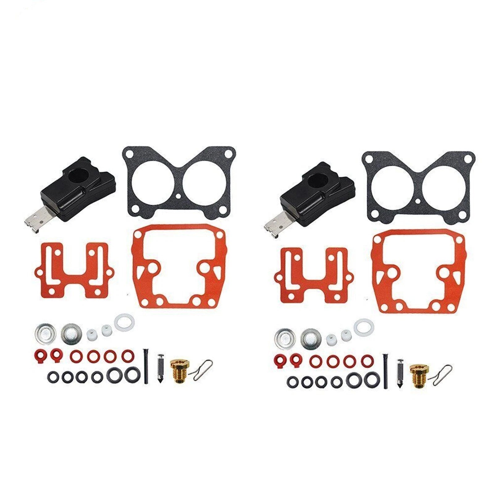 2X Carburetor Kit for Johnson/Evinrude Outboard (383906, 390055, 392550, 398526, 0439076)