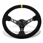 NRG Reinforced Steering Wheel 35cm 3" Deep Dish for Universal Fit (Year Unspecified)