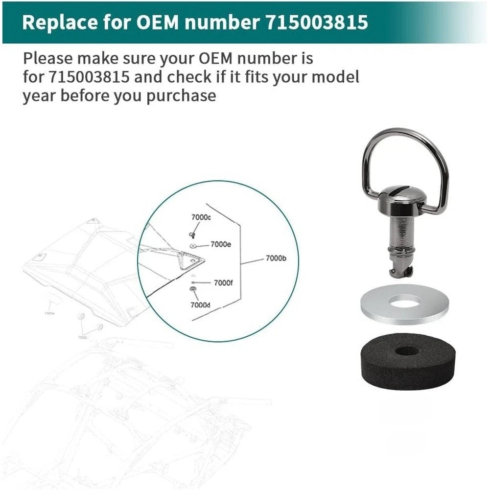 Set of 4 Replacement Roof Screws for UTV ATV Buggy Models