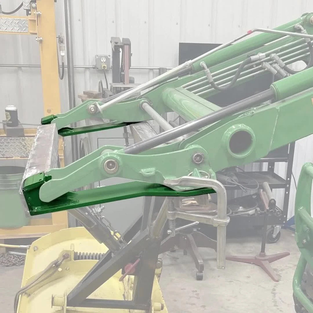 Quick Tach Weld On Mounting Brackets for John Deere Tractor Loader