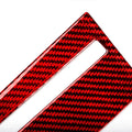 Carbon Fiber Red Central Console CD Panel Cover Trim for Nissan GTR R35 (08-16)