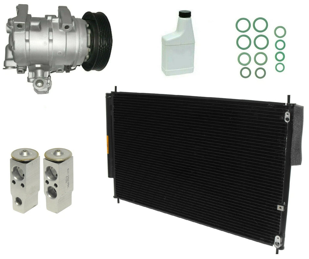 AC Compressor Kit with Condenser Replacement for Toyota HiLux (2005–2015)