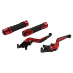 Red Extendable Brake Clutch Levers Grip Set for Honda ADV150 (2019-2020)