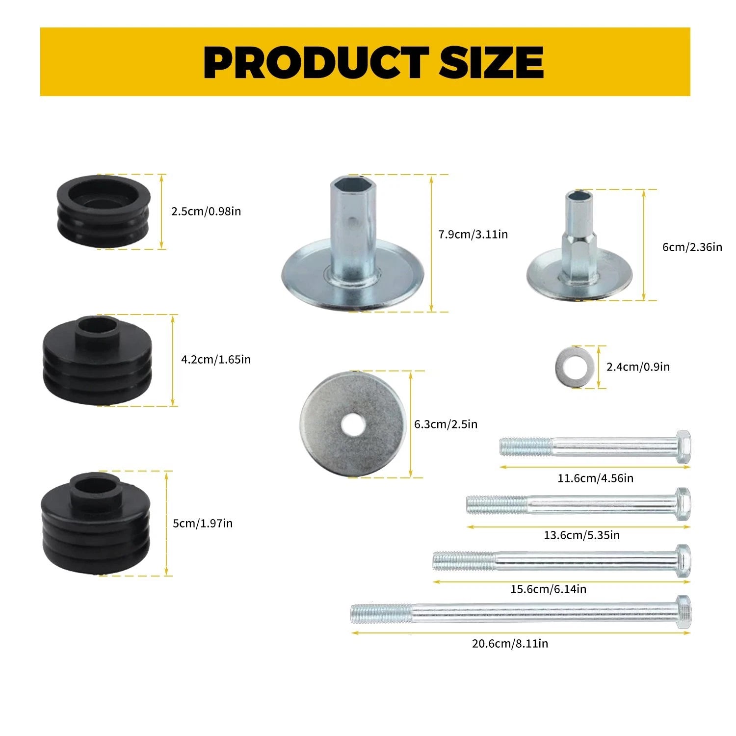 Body Cab Mount Bushings Kit for Ford F250 F350 Super Duty (1999–2007) KF04058BK