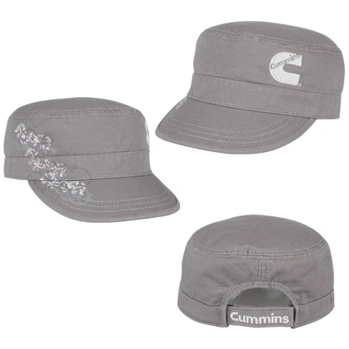 Cummins Ball Cap Hat for Ladies (Military Diesel Gear, Pink)