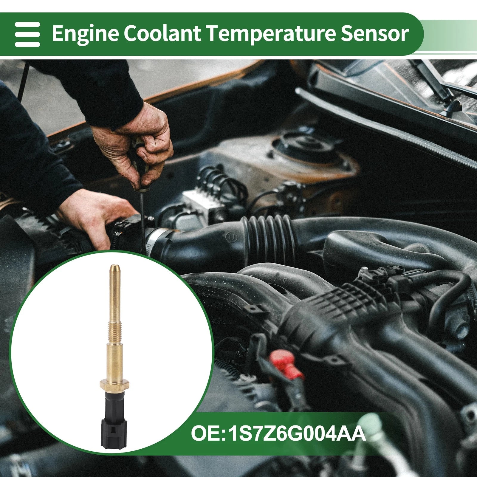 Engine Coolant Temperature Sensor No. 1S7Z6G004AA for Ford Fusion (2020)