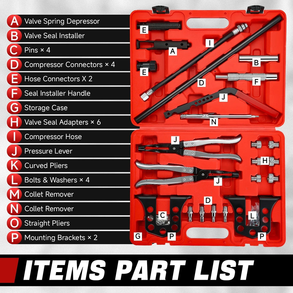 Valve Spring Compressor Tool Set for OHV/OHC Engines (Universal)