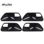 Set of 4 Carbon Look Interior Door Handle Bowl Covers for BMW 3 4 Series (F30 F34 3GT)
