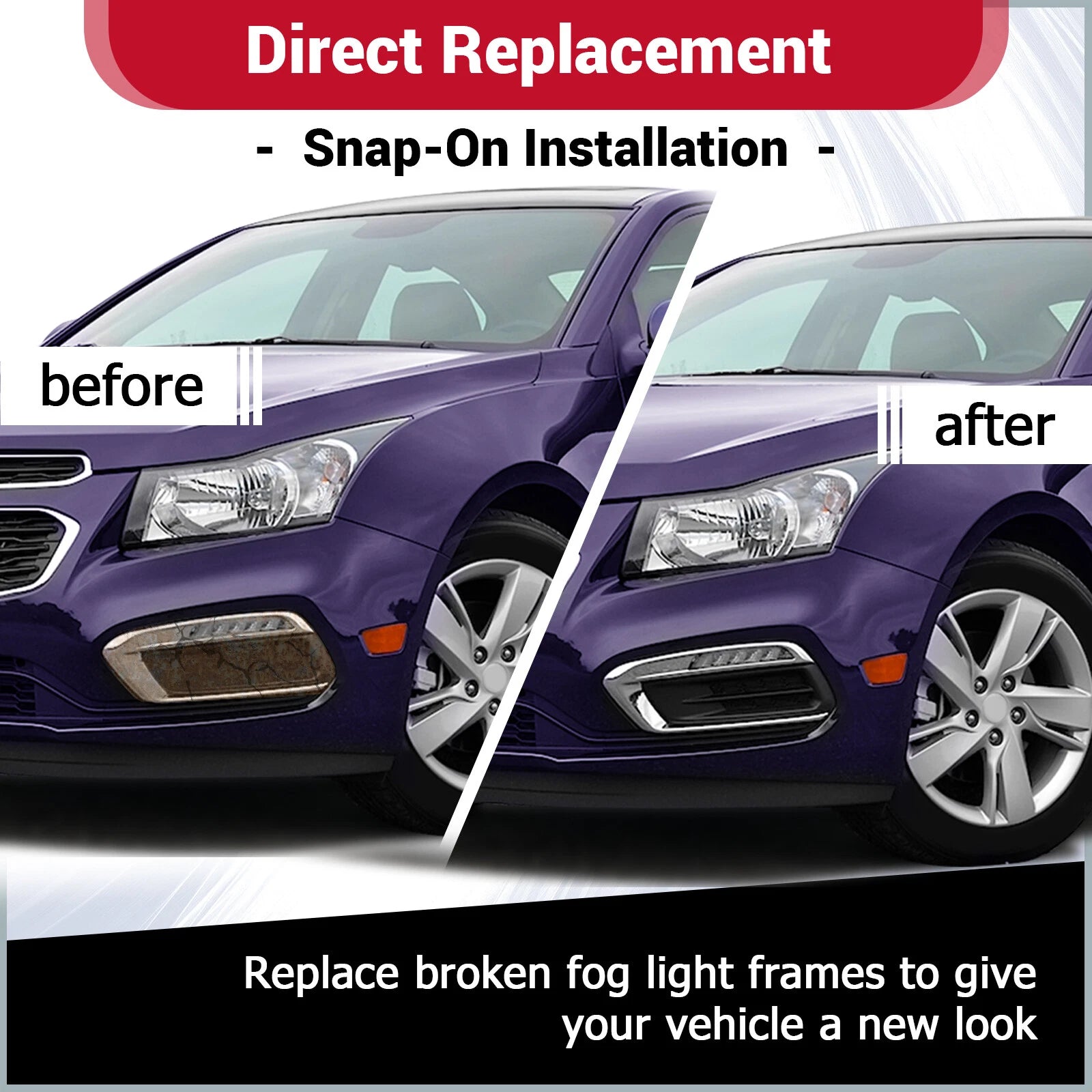 Fog Light Cover Bezel for Chevrolet Cruze (2015-2016)