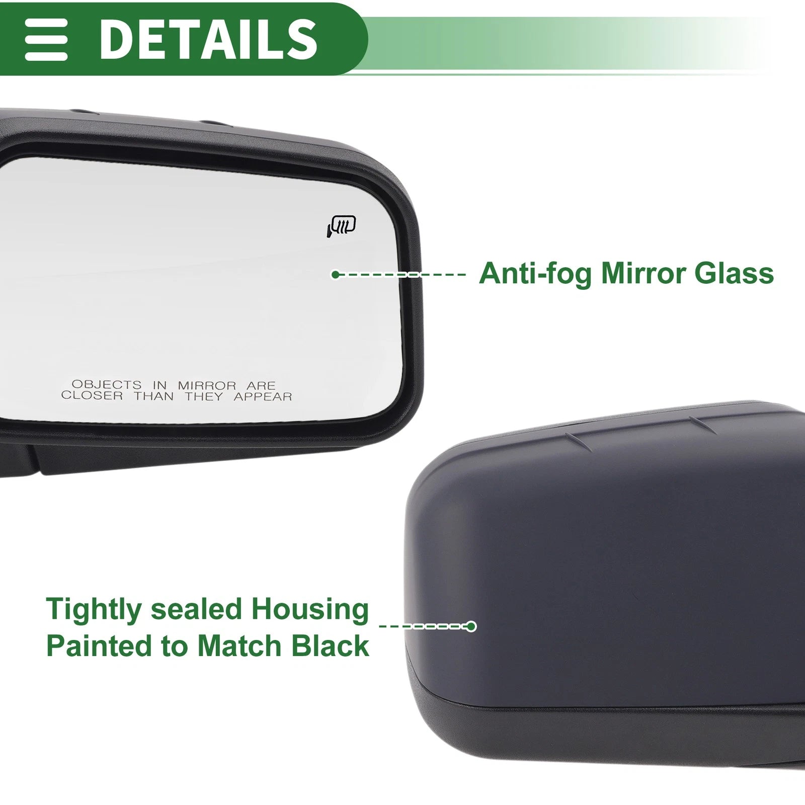 6 Pins Right Driver Side Door Mirror for Ford Edge (2008–2010)