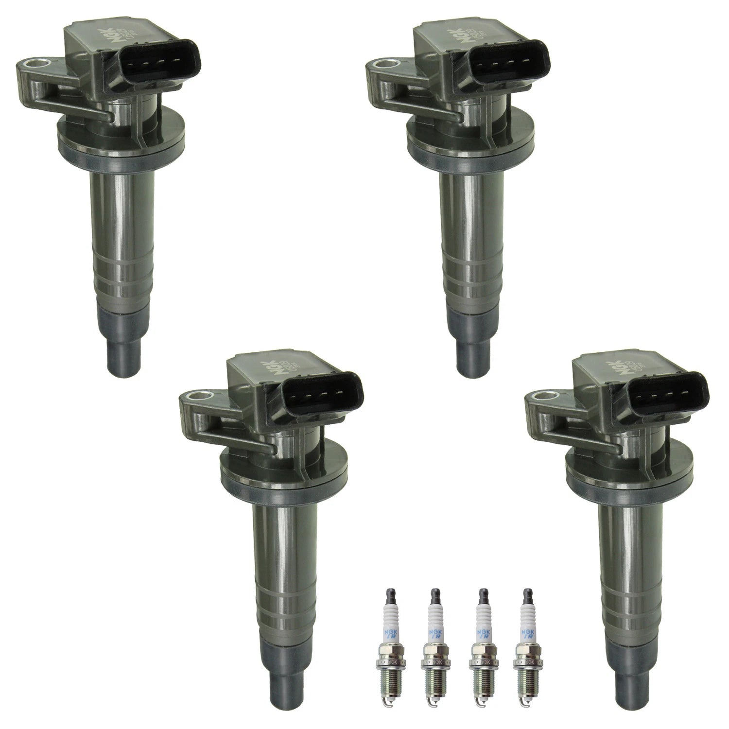 Set of 4 NGK Ignition Coils & Iridium Spark Plugs for Toyota Celica Corolla (1999–2005)