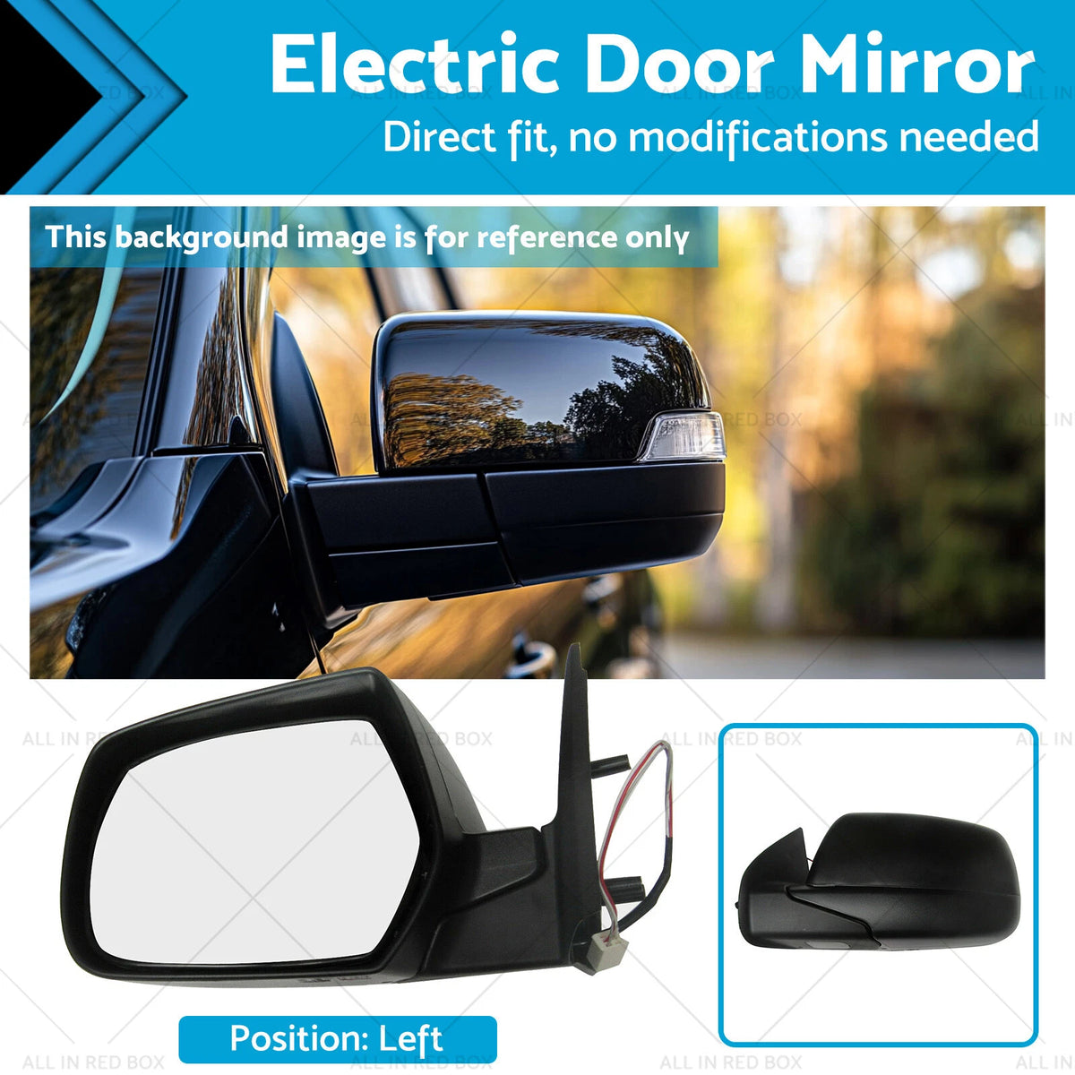 Left Electric Door Mirror for Ford Ranger PJ PK (2006–2011)