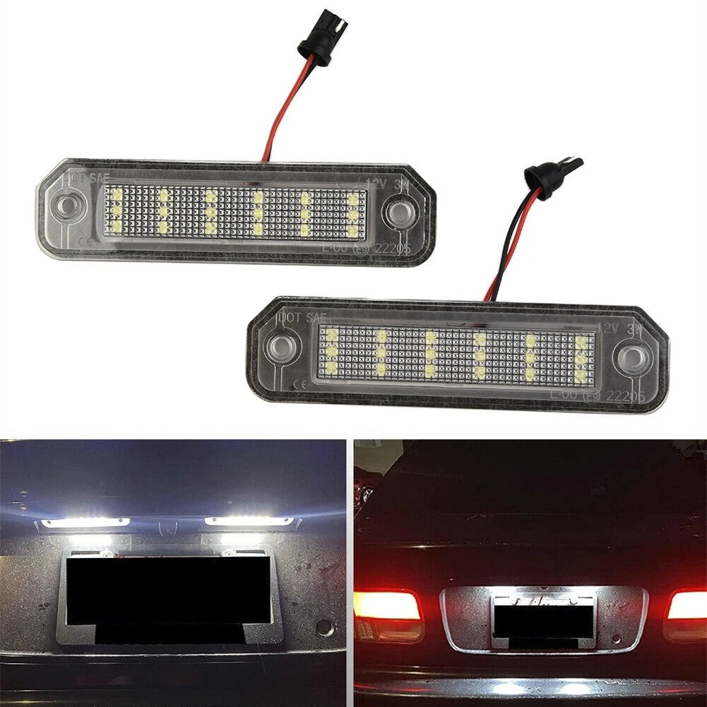 Set of 2 License Plate Lamps for Car 300LM (34100-S04-A01, 34100S04A01)