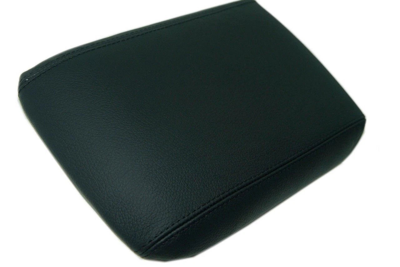 Center Console Armrest Cover for Ford Mustang (2005–2009) Black Leather