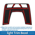Front Row Headlight Trim Bezel for Toyota Supra GR (2020–2022) Carbon Fiber Black