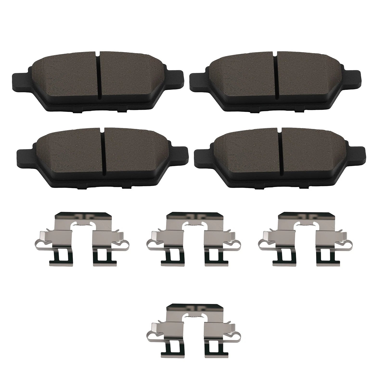 Set of 4 Rear Ceramic Brake Pads for Lincoln MKZ Zephyr (2006–2012) P-1161