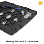 Pair Mirror Glass w/ Back Heated for Toyota 