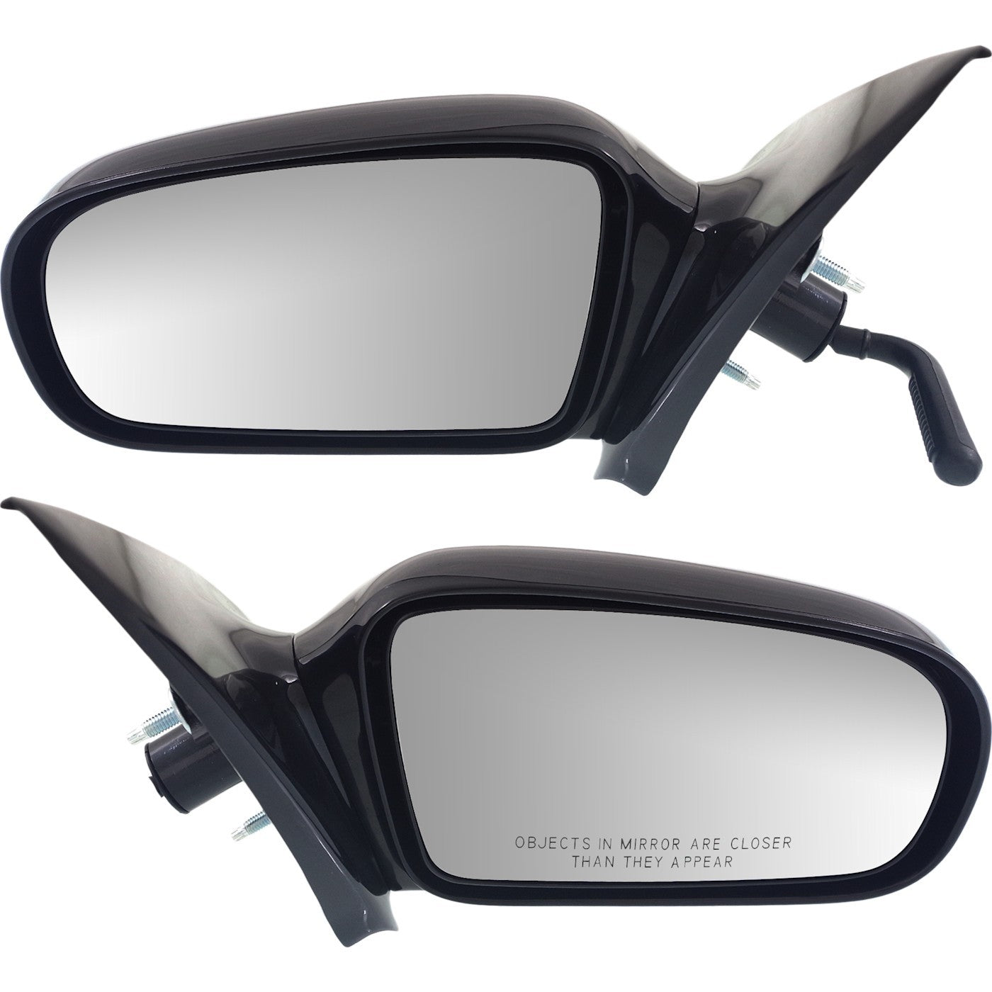 Set of 2 Side Door Manual Mirrors for Chevy 4 Door Sedan (1995–2005)