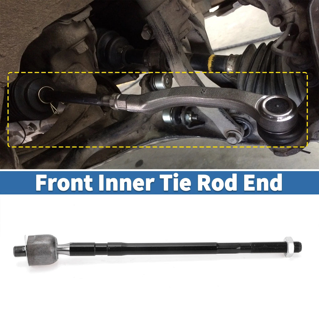 2X Front Inner Tie Rod End Links for Toyota RAV4 Corolla Chevrolet Prizm