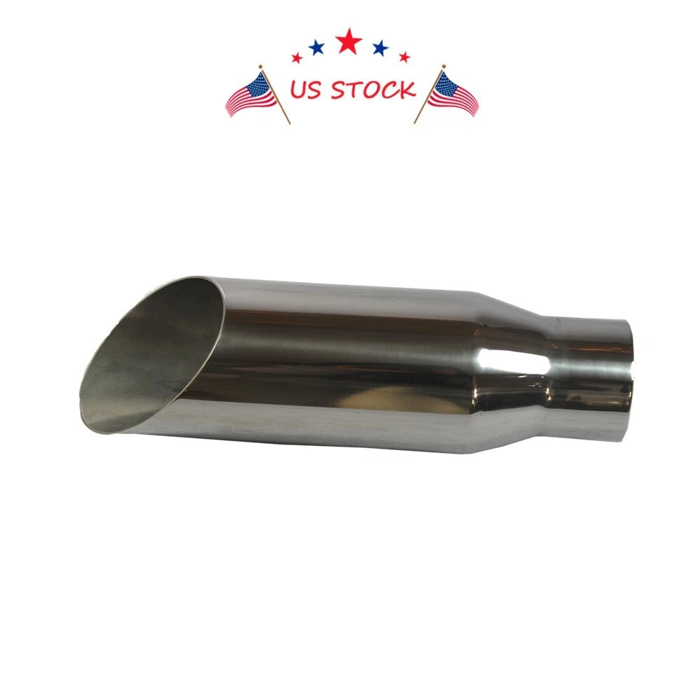 Stainless Steel Exhaust Tip for Universal Fit (2.5" Inlet, 3.5" Outlet)