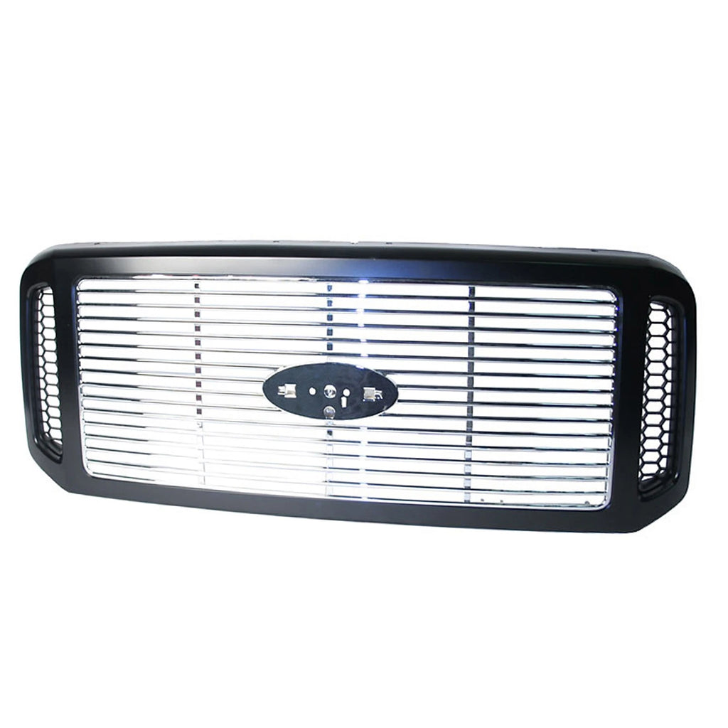 Replacement Black Chrome Plastic Front Grille for Volkswagen Amarok (2011–2022)