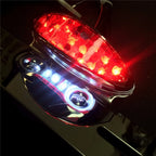 Smoke Brake Tail Light Turn Signal License Plate Holder for Cafe Racer (AT)