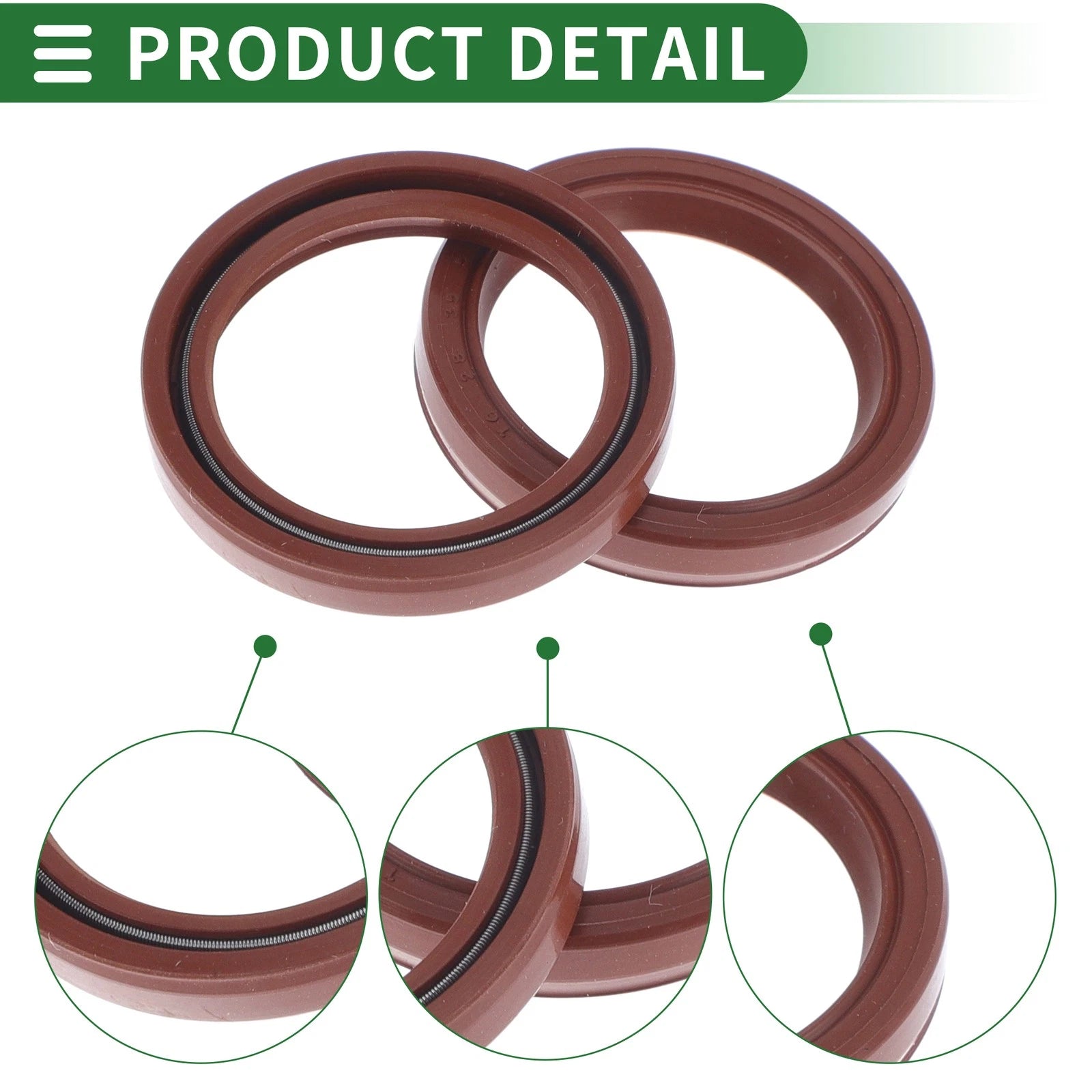 Set of 5 Oil Seal Rotary Shaft Seal FKM Rubber 28x35x5mm