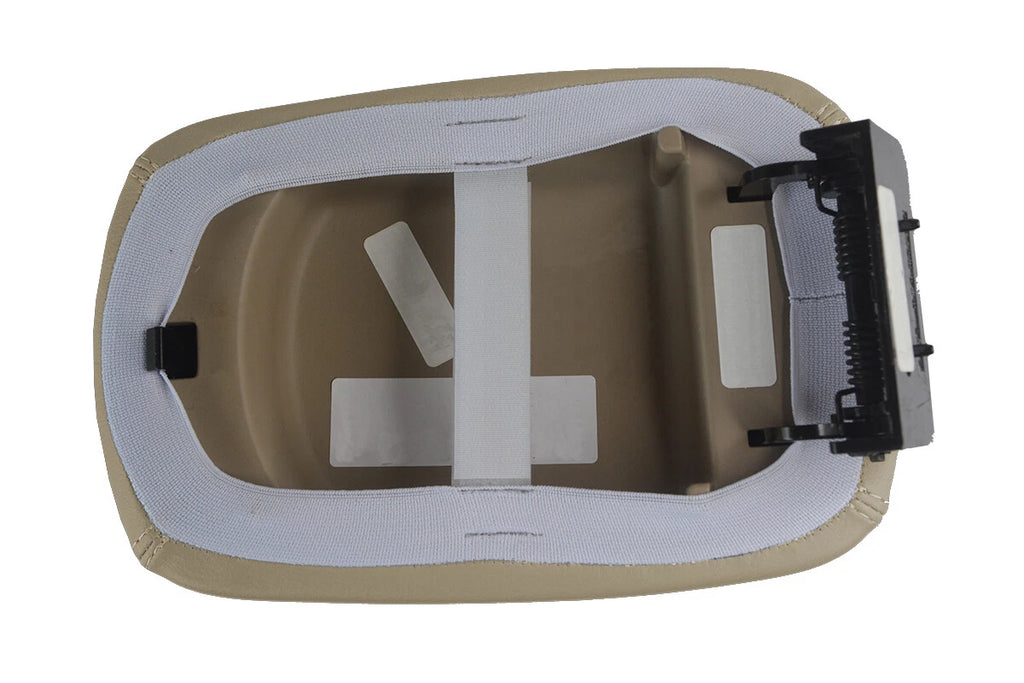 Leather Console Lid Pull Over Cover for Kia Optima (2004–2008) Beige