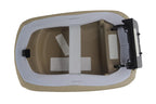 Leather Console Lid Pull Over Cover for Kia Optima (2004–2008) Beige