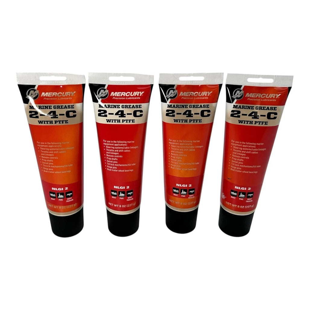 Set of 4 Marine Lubricants for Mercury Marine (92-802859A1) 8 oz Tube