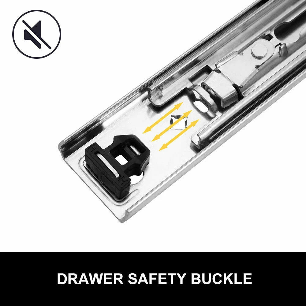 2X Heavy Duty Locking Drawer Slide Runner for Trailer (800mm)